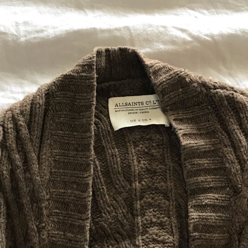 Brown All Saints Cardigan